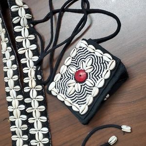 Straight from Cancun Mexico! Belt and Purse Set